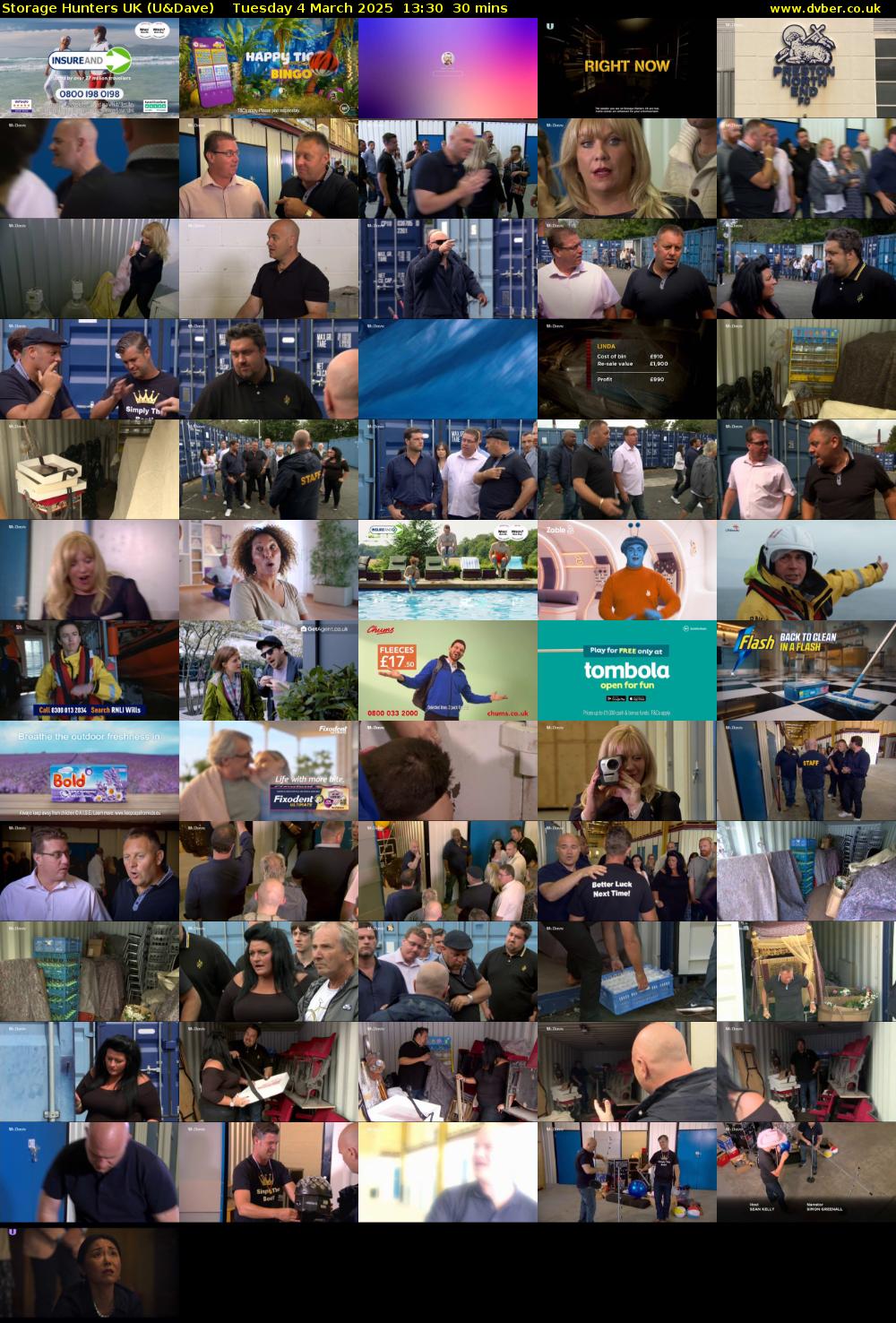 Storage Hunters UK (U&Dave) Tuesday 4 March 2025 13:30 - 14:00