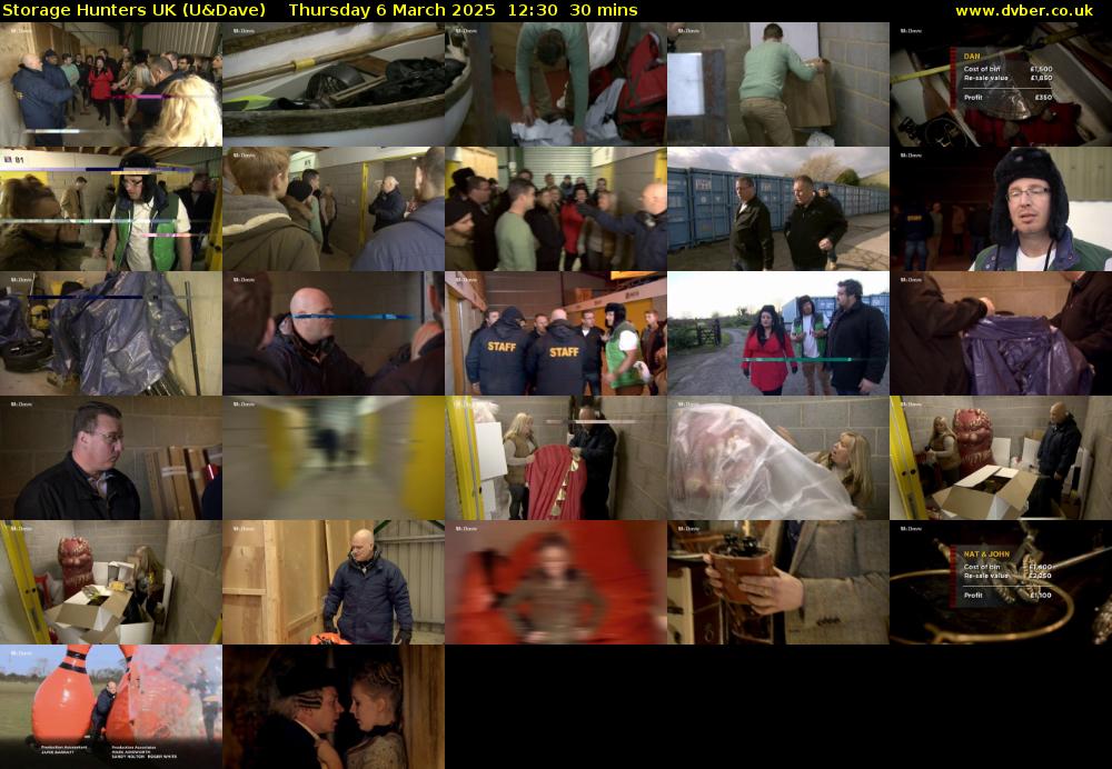 Storage Hunters UK (U&Dave) Thursday 6 March 2025 12:30 - 13:00