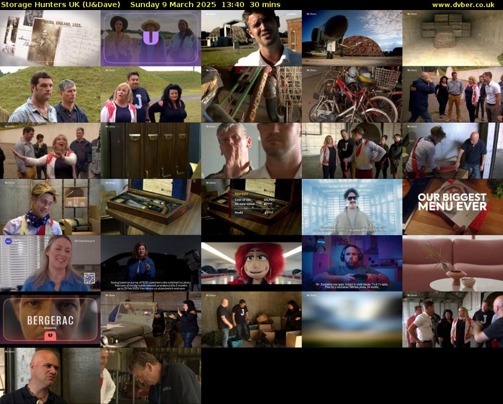 Storage Hunters UK (U&Dave) Sunday 9 March 2025 13:40 - 14:10