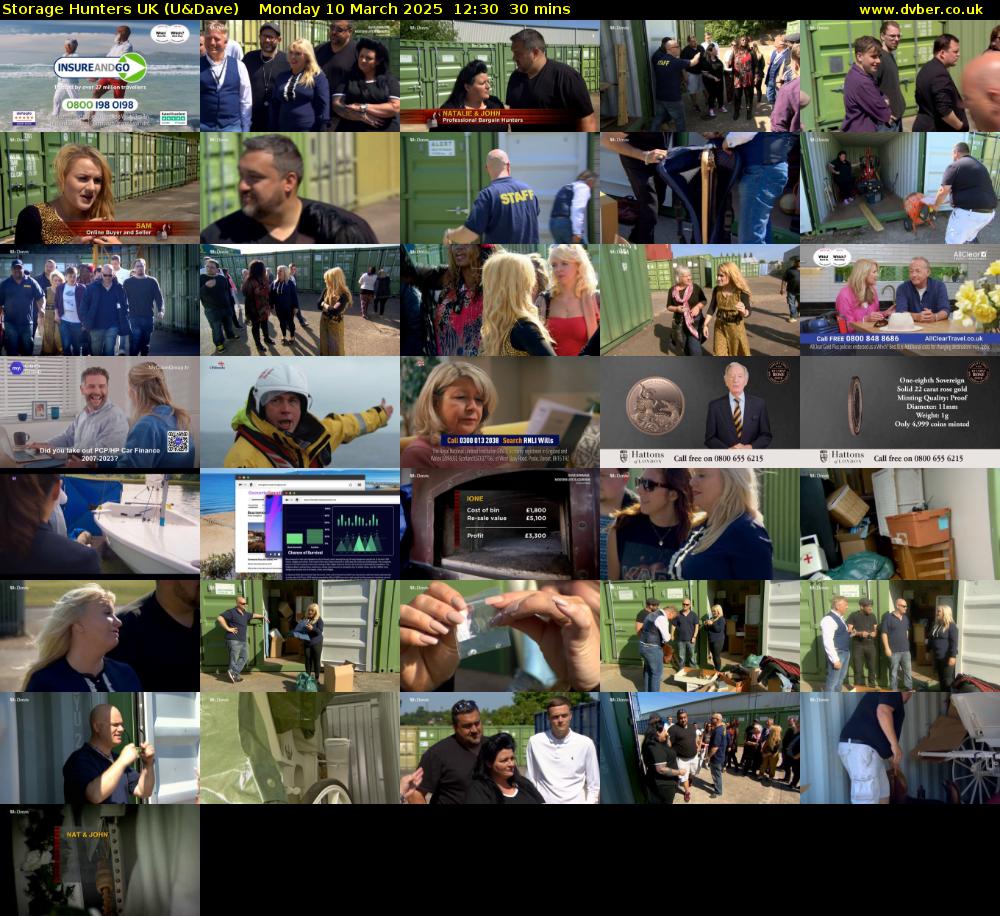 Storage Hunters UK (U&Dave) Monday 10 March 2025 12:30 - 13:00
