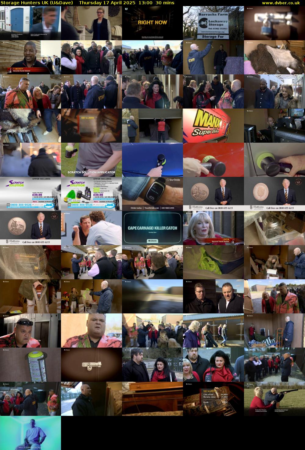Storage Hunters UK (U&Dave) Thursday 17 April 2025 13:00 - 13:30