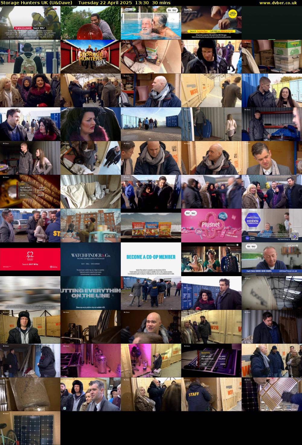 Storage Hunters UK (U&Dave) Tuesday 22 April 2025 13:30 - 14:00