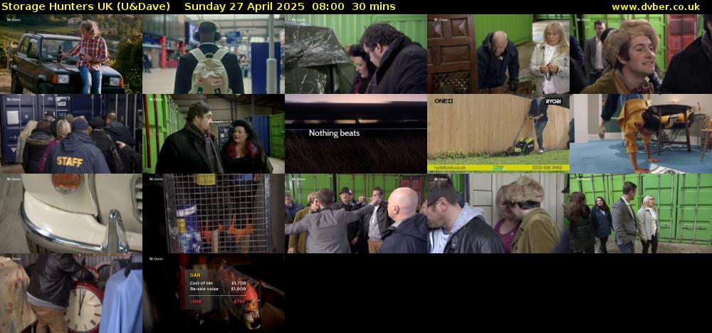 Storage Hunters UK (U&Dave) Sunday 27 April 2025 08:00 - 08:30