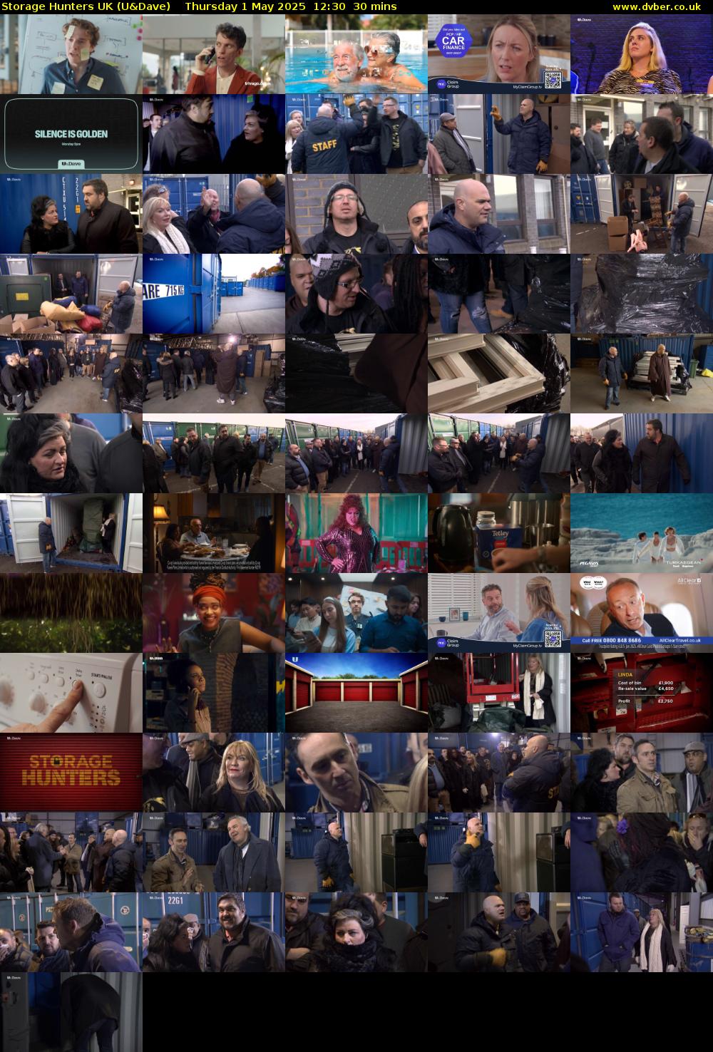 Storage Hunters UK (U&Dave) Thursday 1 May 2025 12:30 - 13:00