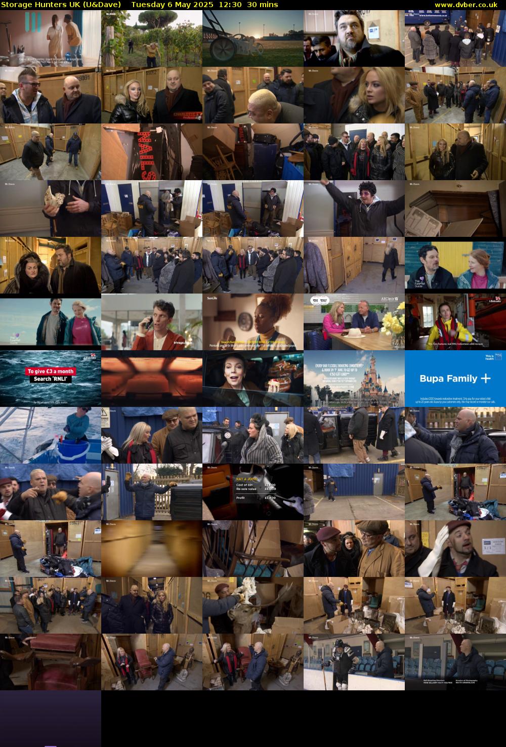 Storage Hunters UK (U&Dave) Tuesday 6 May 2025 12:30 - 13:00