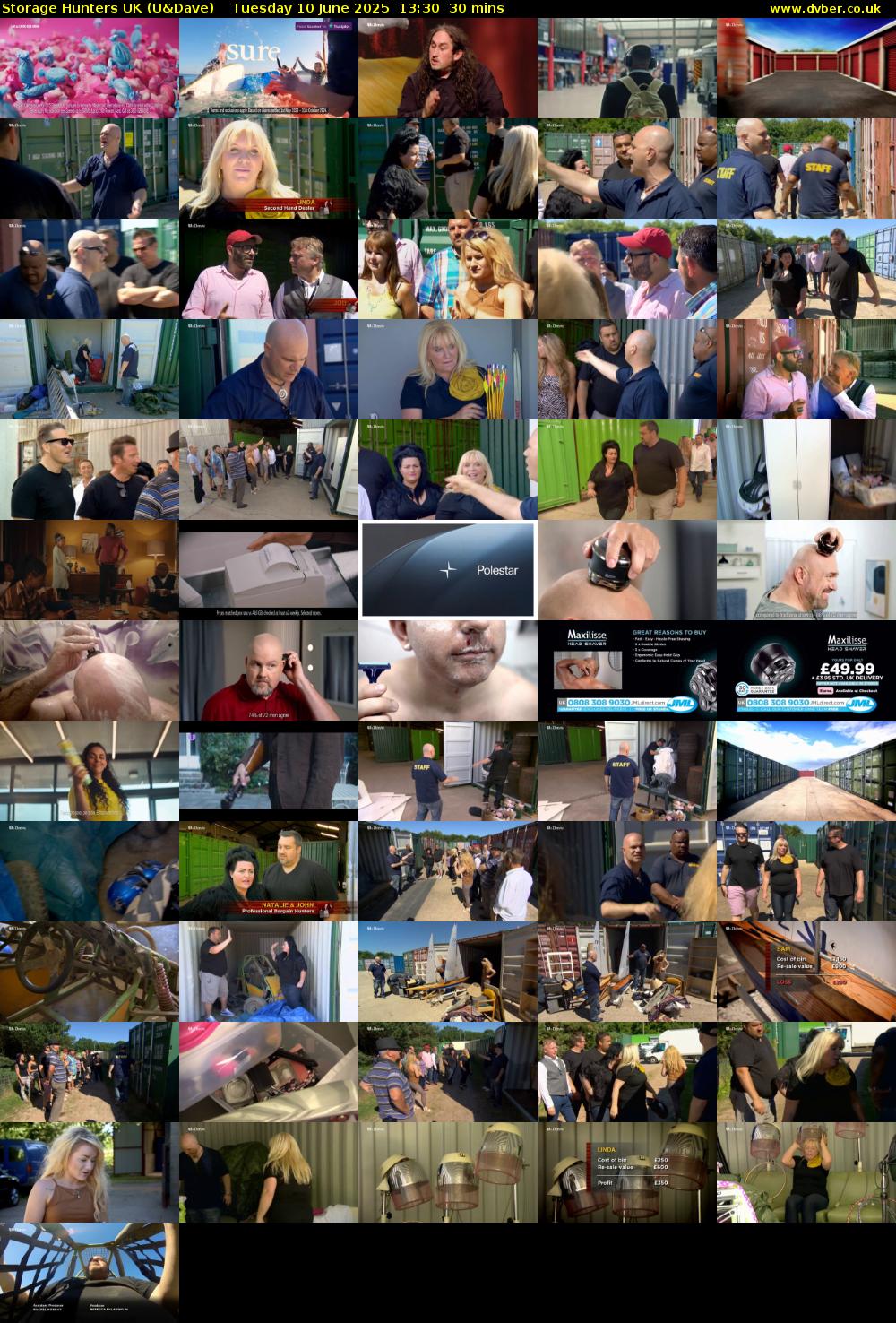 Storage Hunters UK (U&Dave) Tuesday 10 June 2025 13:30 - 14:00