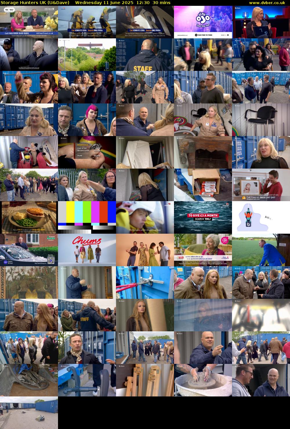 Storage Hunters UK (U&Dave) Wednesday 11 June 2025 12:30 - 13:00