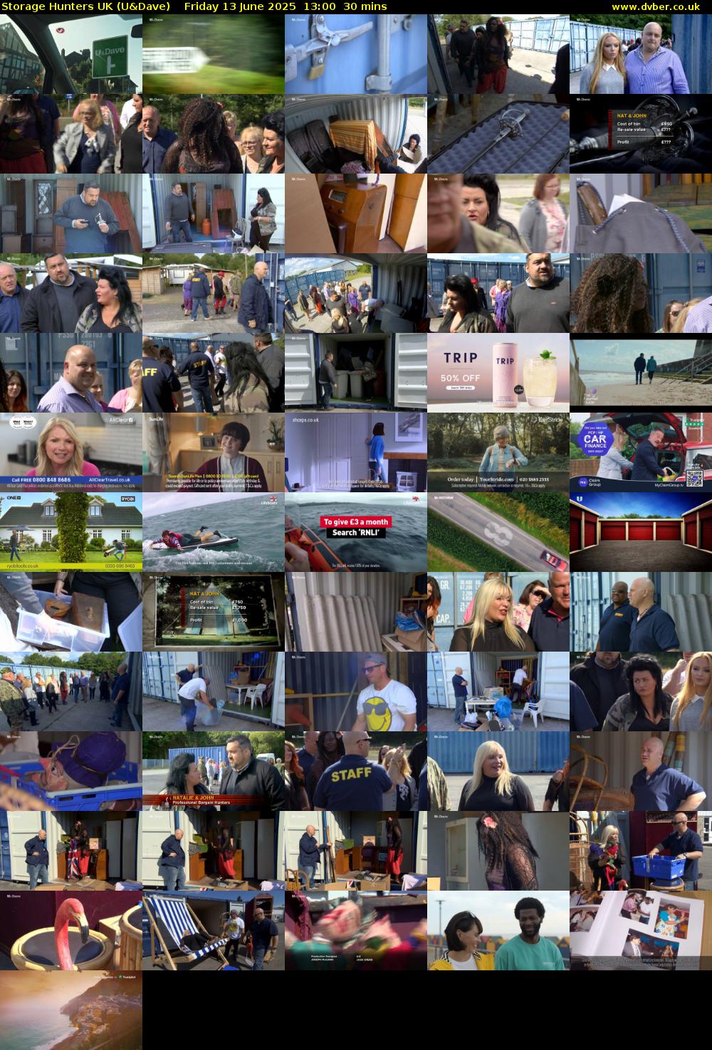 Storage Hunters UK (U&Dave) Friday 13 June 2025 13:00 - 13:30