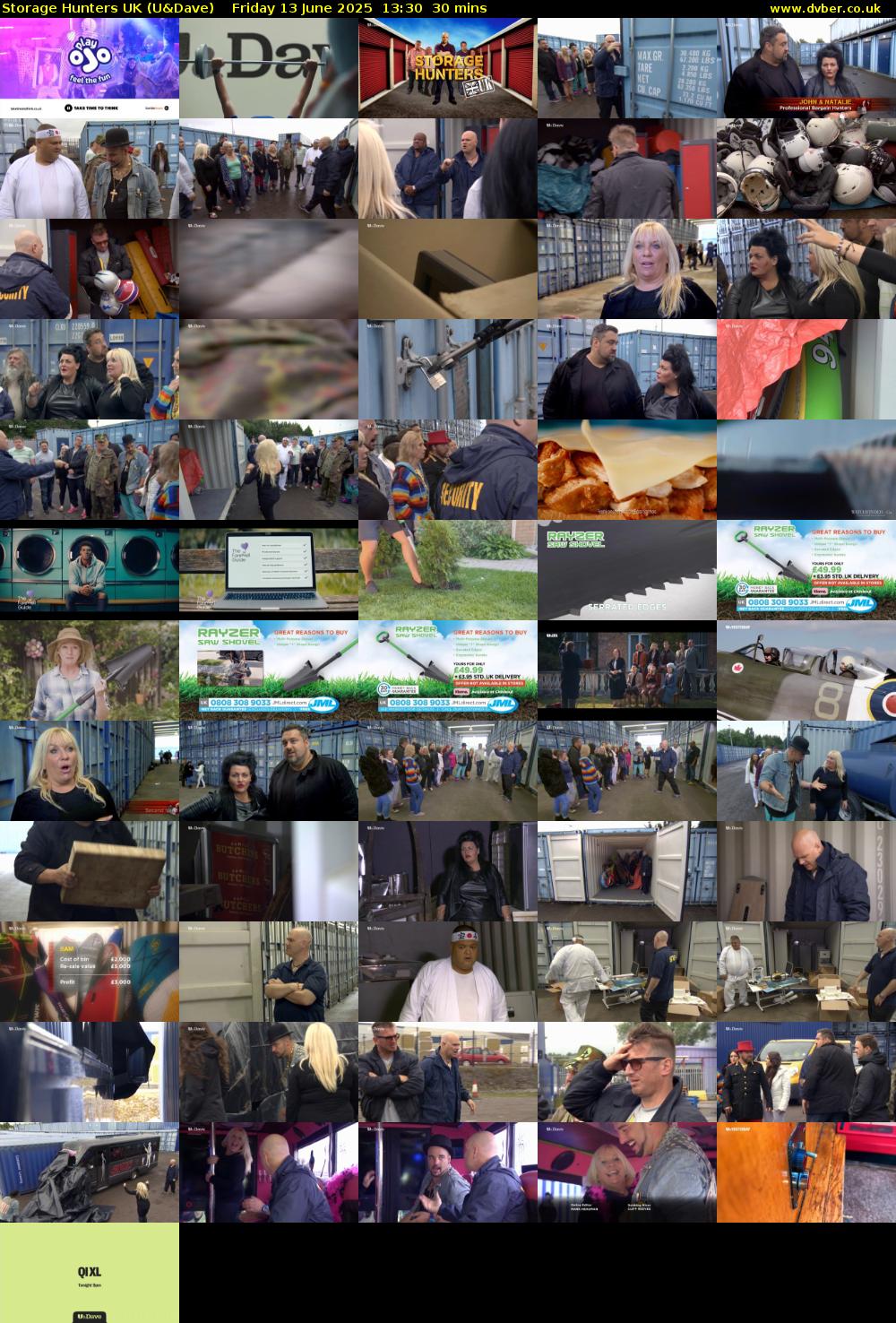 Storage Hunters UK (U&Dave) Friday 13 June 2025 13:30 - 14:00