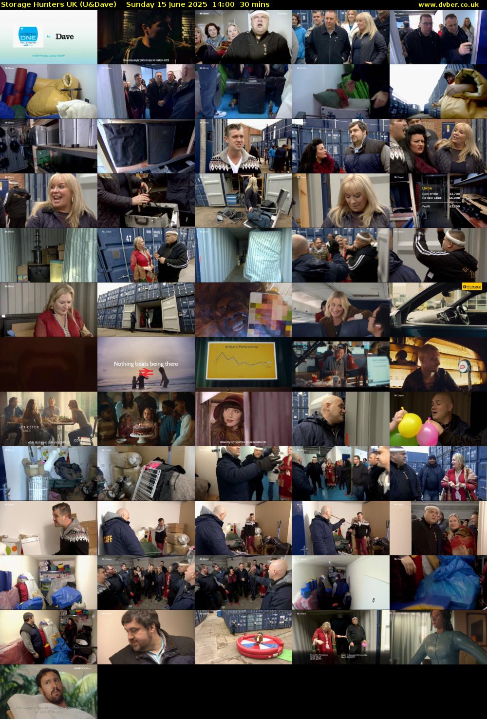 Storage Hunters UK (U&Dave) Sunday 15 June 2025 14:00 - 14:30
