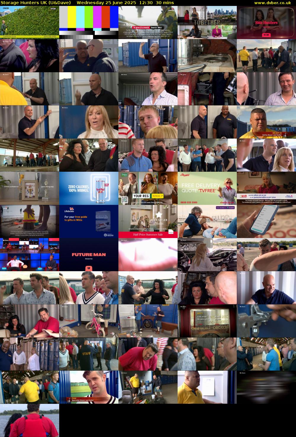 Storage Hunters UK (U&Dave) Wednesday 25 June 2025 12:30 - 13:00