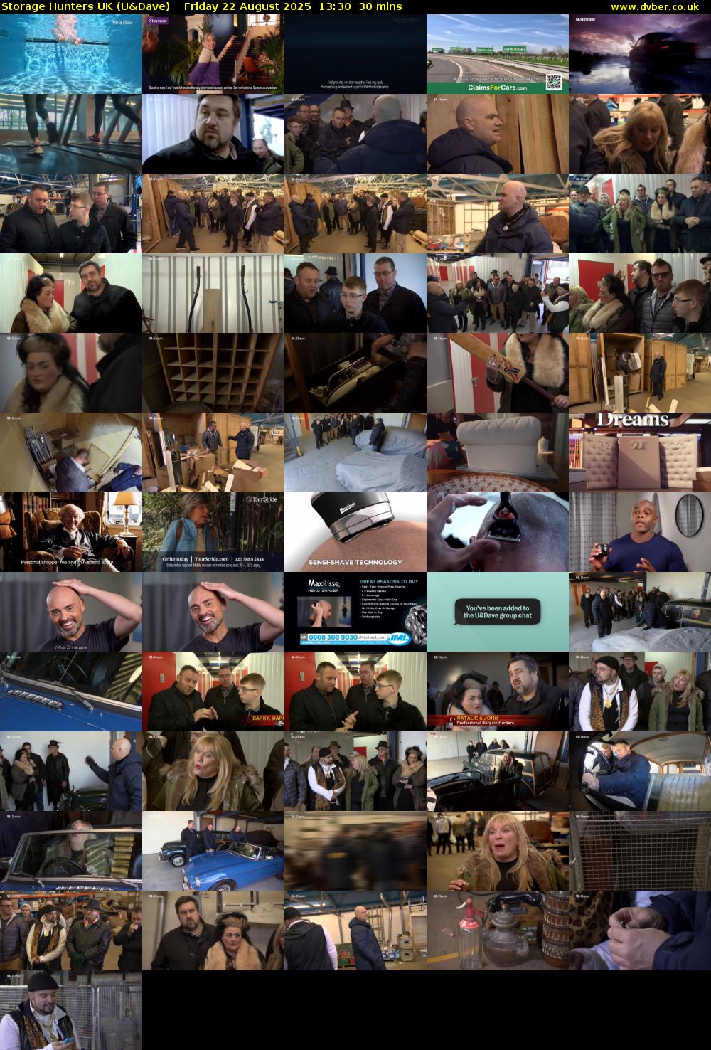 Storage Hunters UK (U&Dave) Friday 22 August 2025 13:30 - 14:00