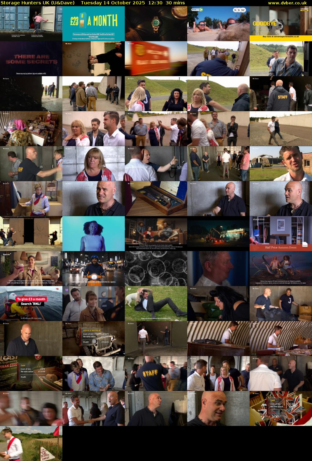 Storage Hunters UK (U&Dave) Tuesday 14 October 2025 12:30 - 13:00