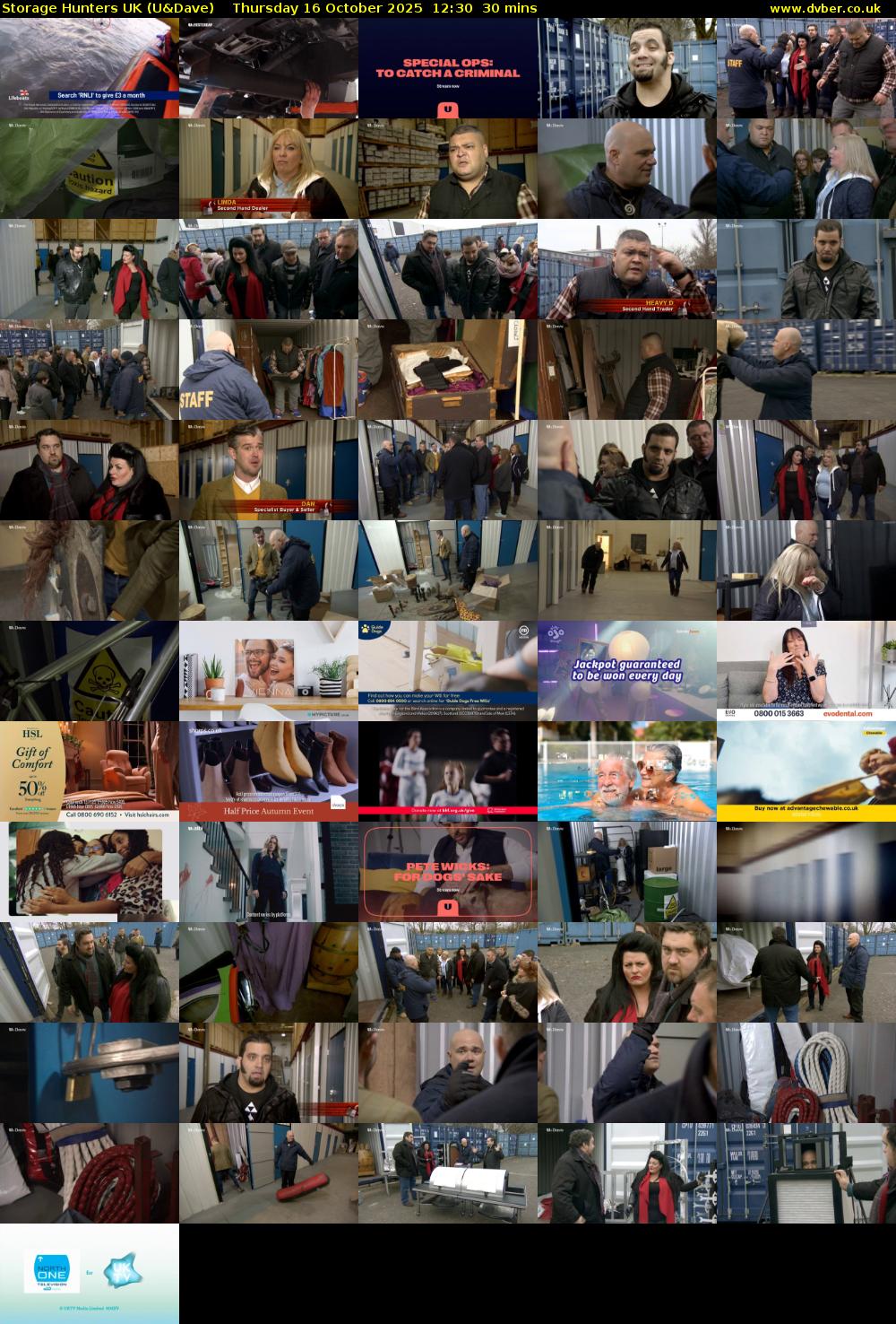 Storage Hunters UK (U&Dave) Thursday 16 October 2025 12:30 - 13:00