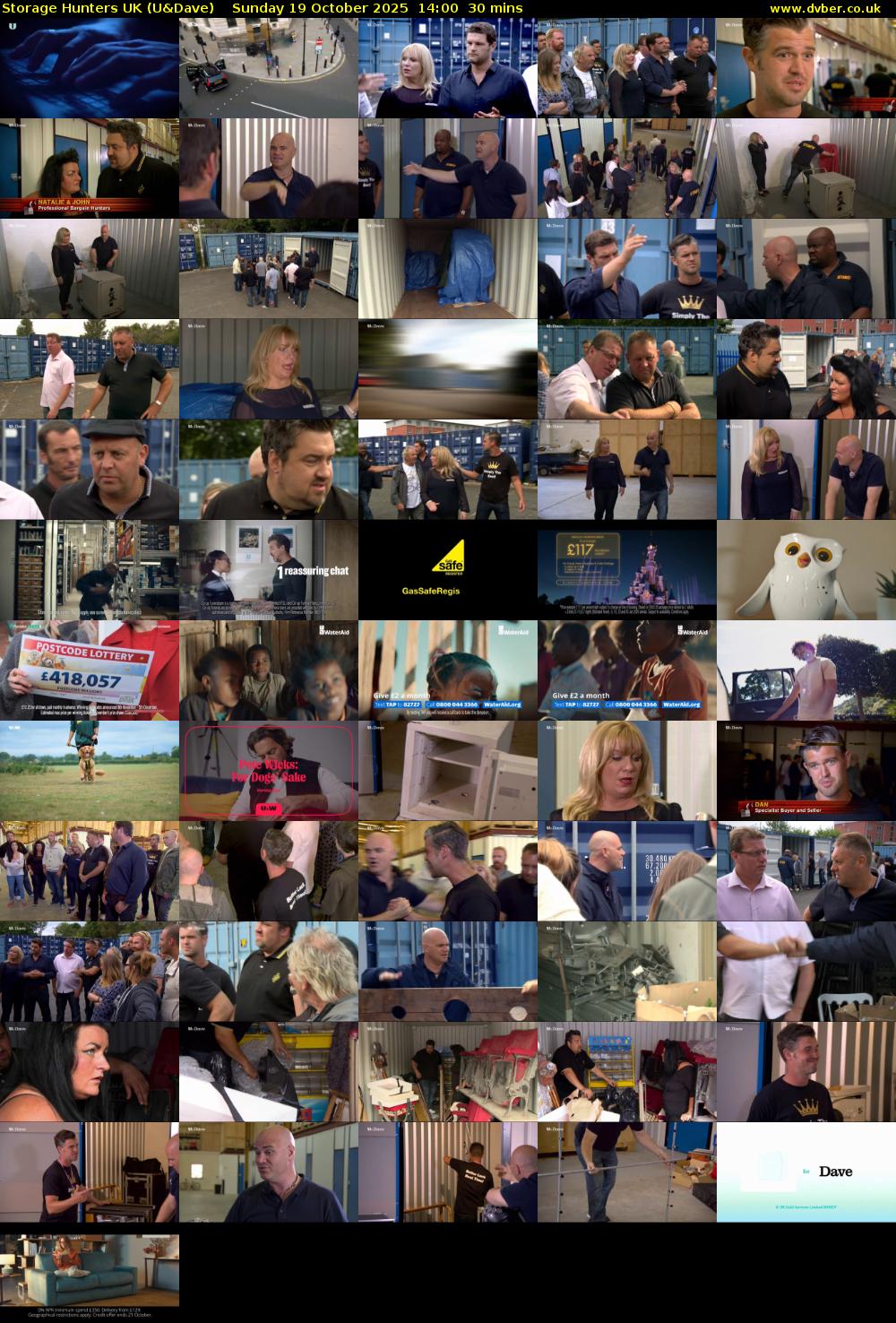 Storage Hunters UK (U&Dave) Sunday 19 October 2025 14:00 - 14:30