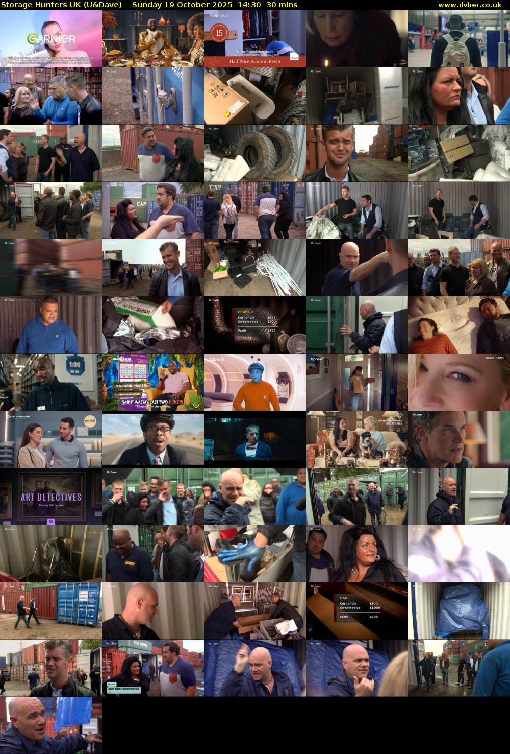 Storage Hunters UK (U&Dave) Sunday 19 October 2025 14:30 - 15:00