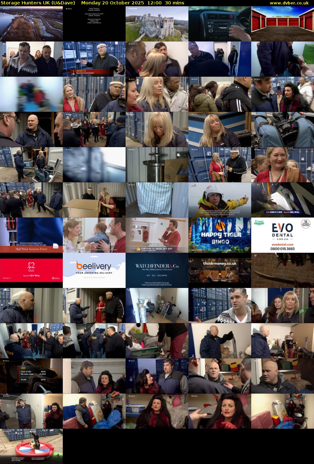 Storage Hunters UK (U&Dave) Monday 20 October 2025 12:00 - 12:30