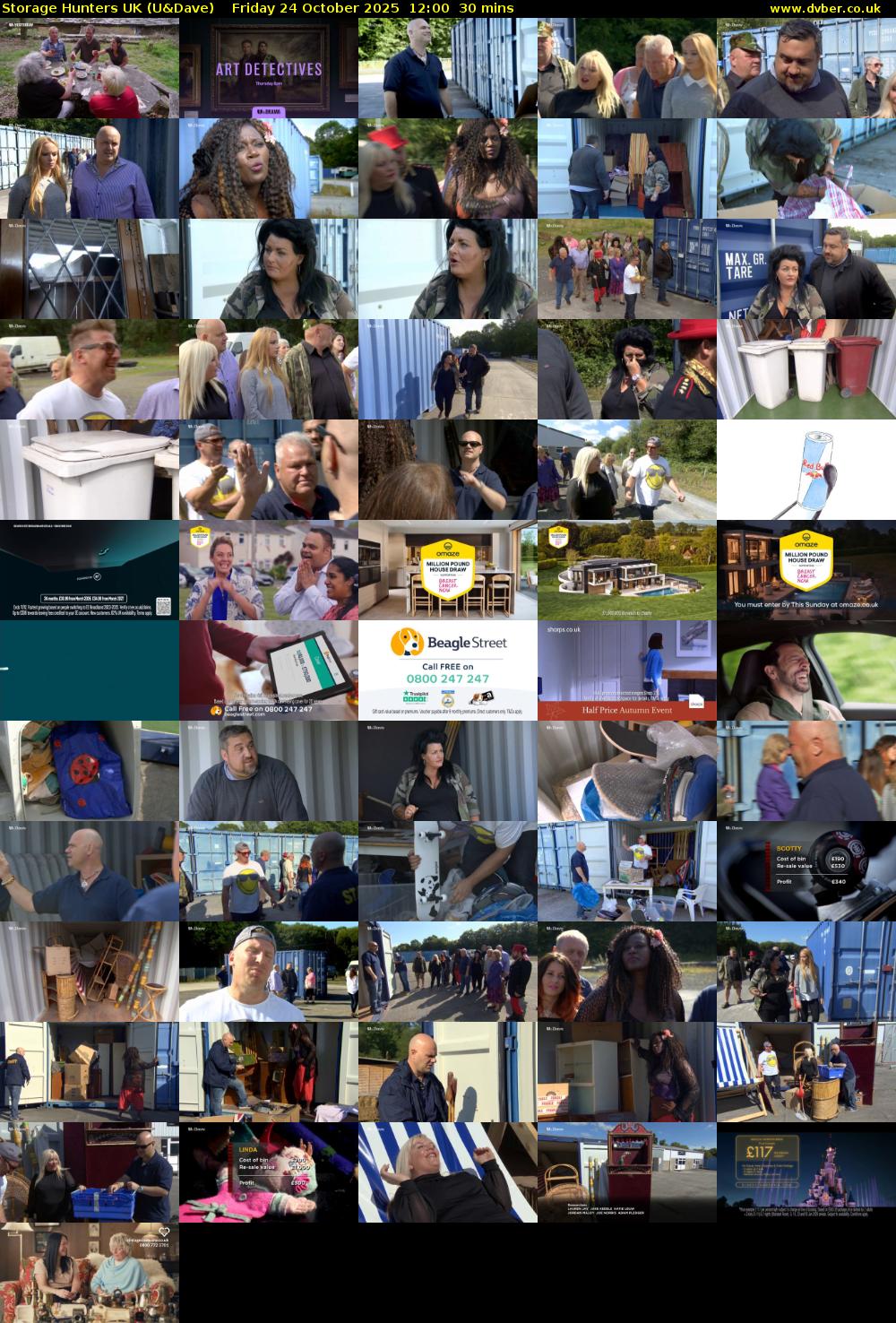 Storage Hunters UK (U&Dave) Friday 24 October 2025 12:00 - 12:30