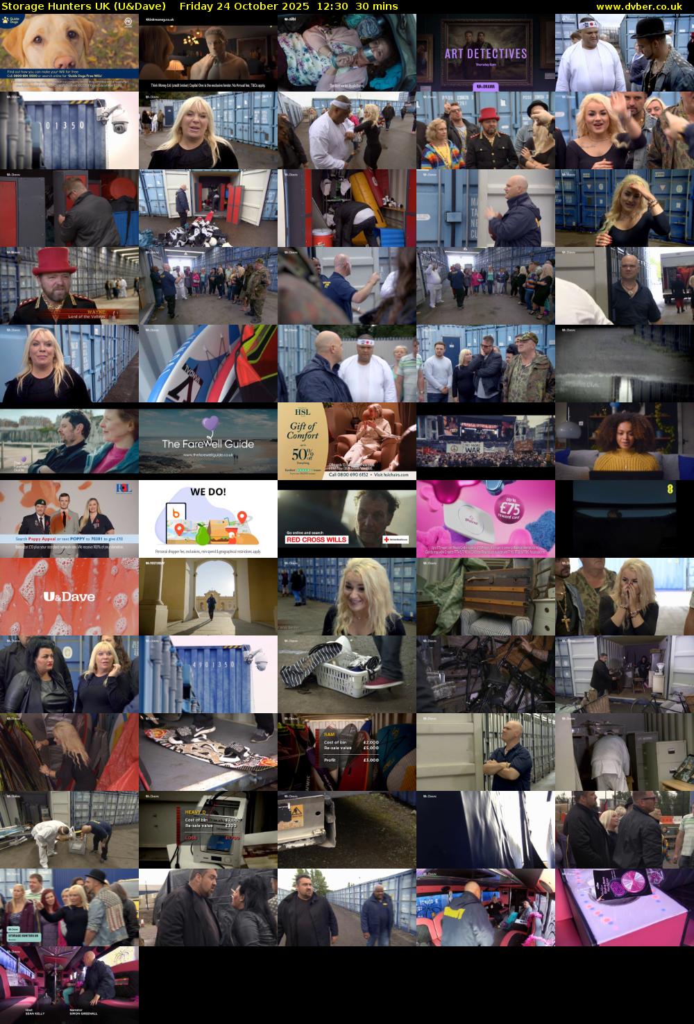 Storage Hunters UK (U&Dave) Friday 24 October 2025 12:30 - 13:00