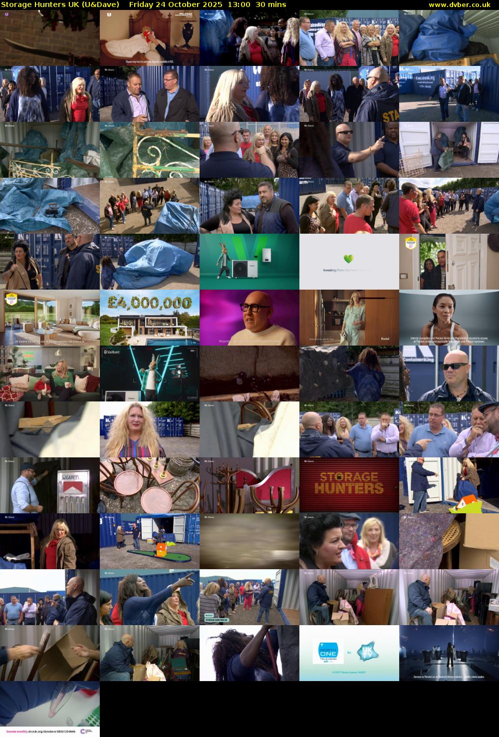 Storage Hunters UK (U&Dave) Friday 24 October 2025 13:00 - 13:30