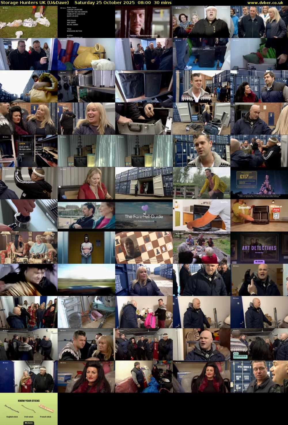 Storage Hunters UK (U&Dave) Saturday 25 October 2025 08:00 - 08:30