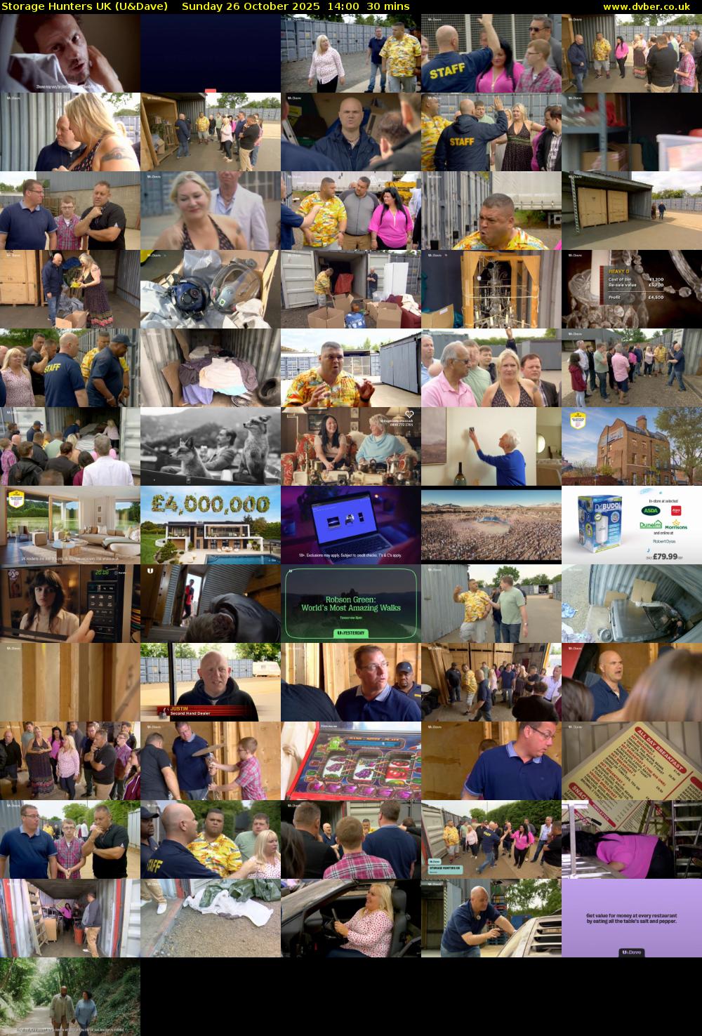 Storage Hunters UK (U&Dave) Sunday 26 October 2025 14:00 - 14:30