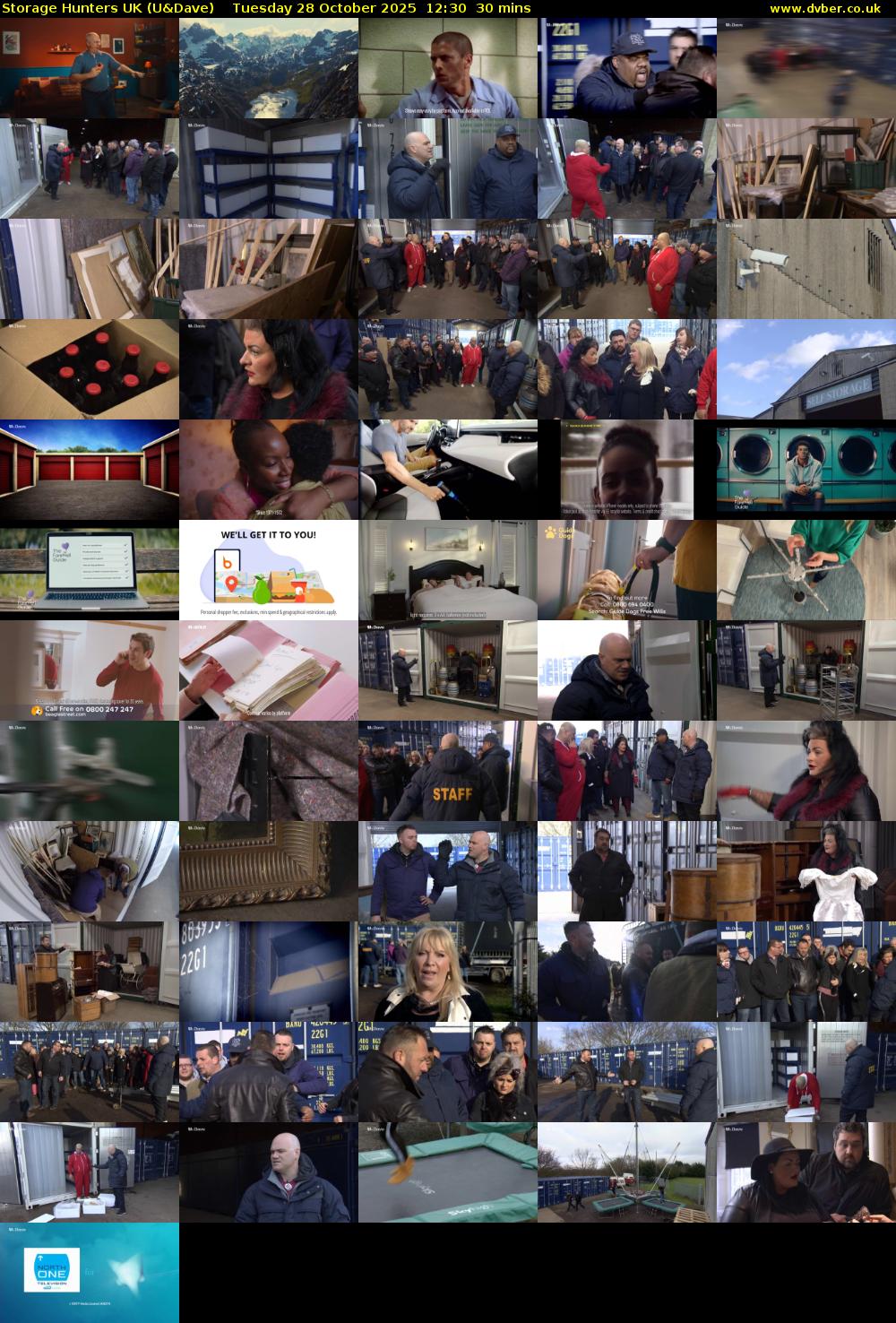 Storage Hunters UK (U&Dave) Tuesday 28 October 2025 12:30 - 13:00