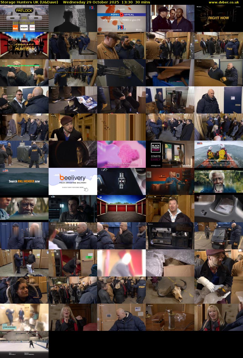 Storage Hunters UK (U&Dave) Wednesday 29 October 2025 13:30 - 14:00