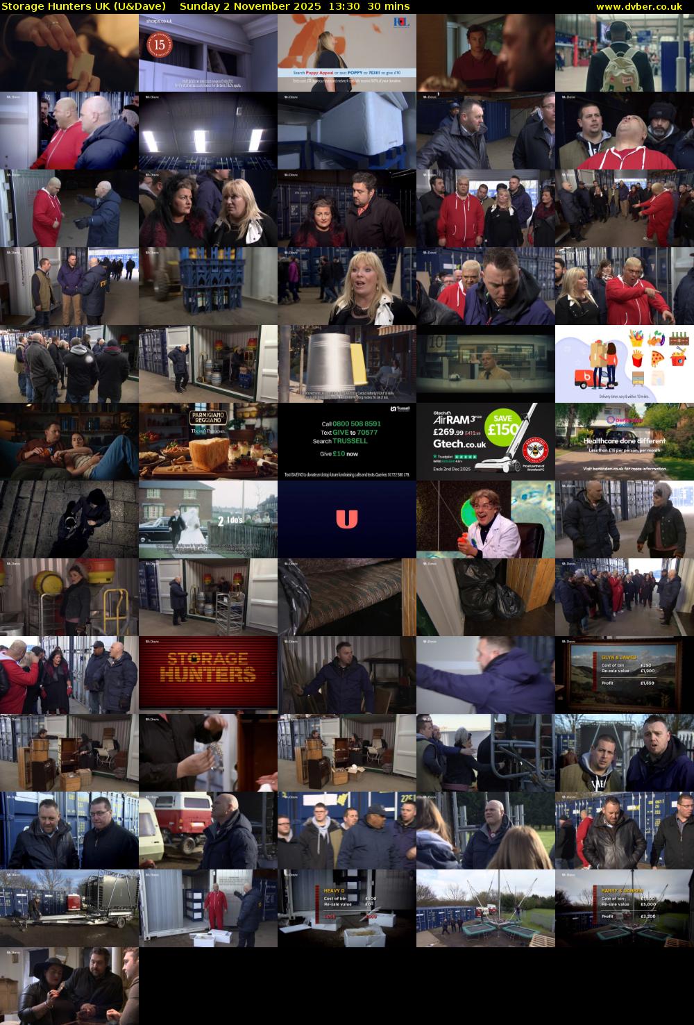 Storage Hunters UK (U&Dave) Sunday 2 November 2025 13:30 - 14:00