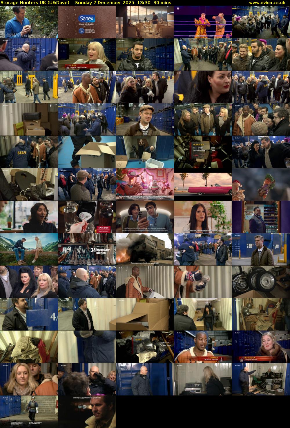 Storage Hunters UK (U&Dave) Sunday 7 December 2025 13:30 - 14:00