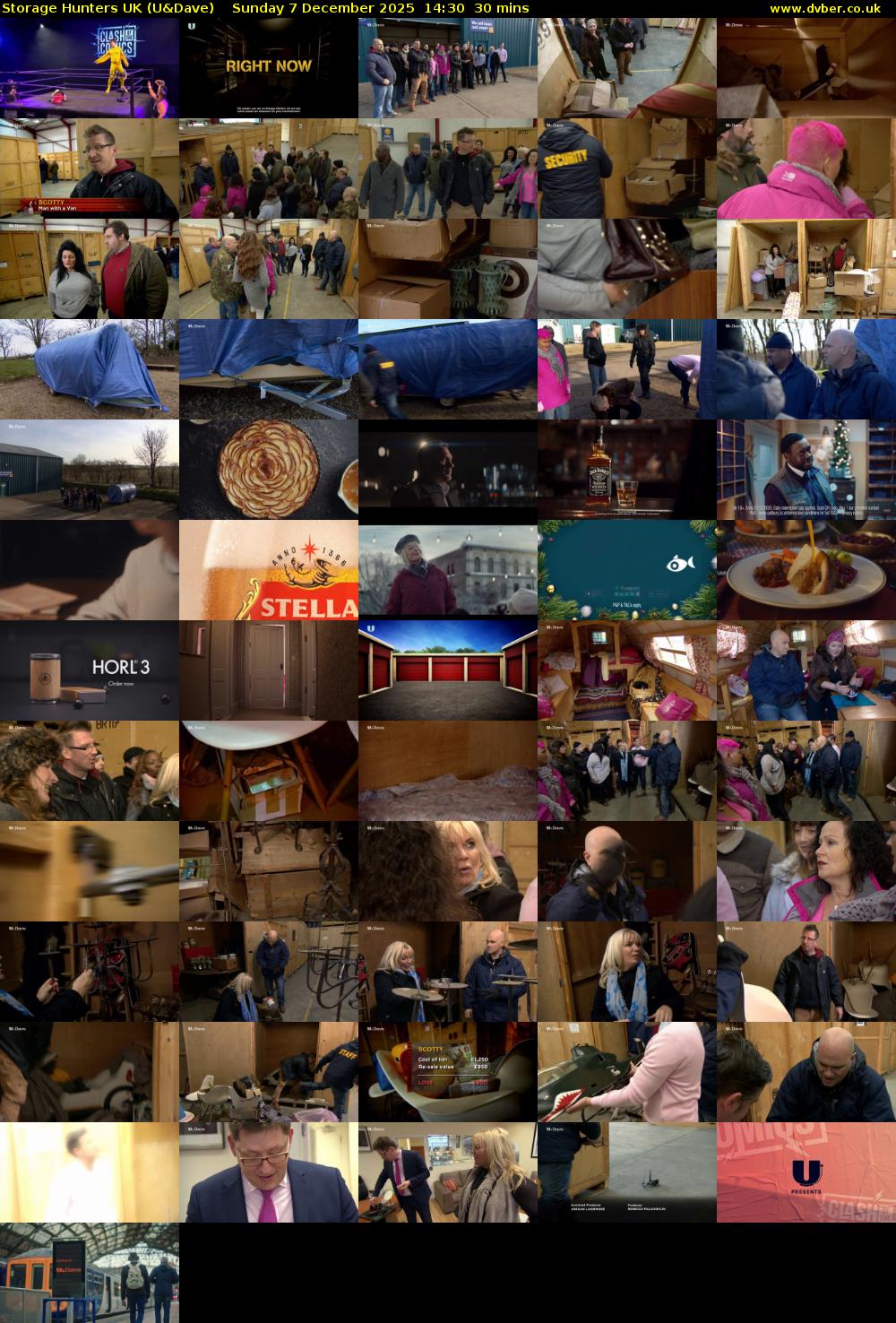 Storage Hunters UK (U&Dave) Sunday 7 December 2025 14:30 - 15:00
