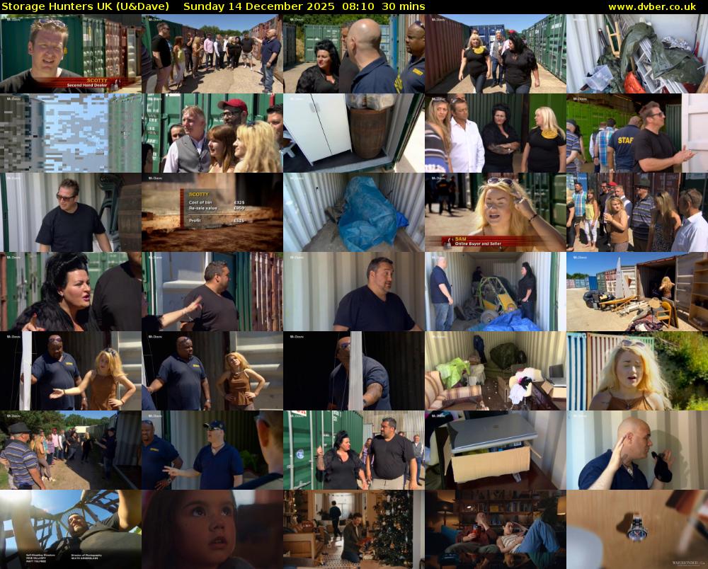 Storage Hunters UK (U&Dave) Sunday 14 December 2025 08:10 - 08:40