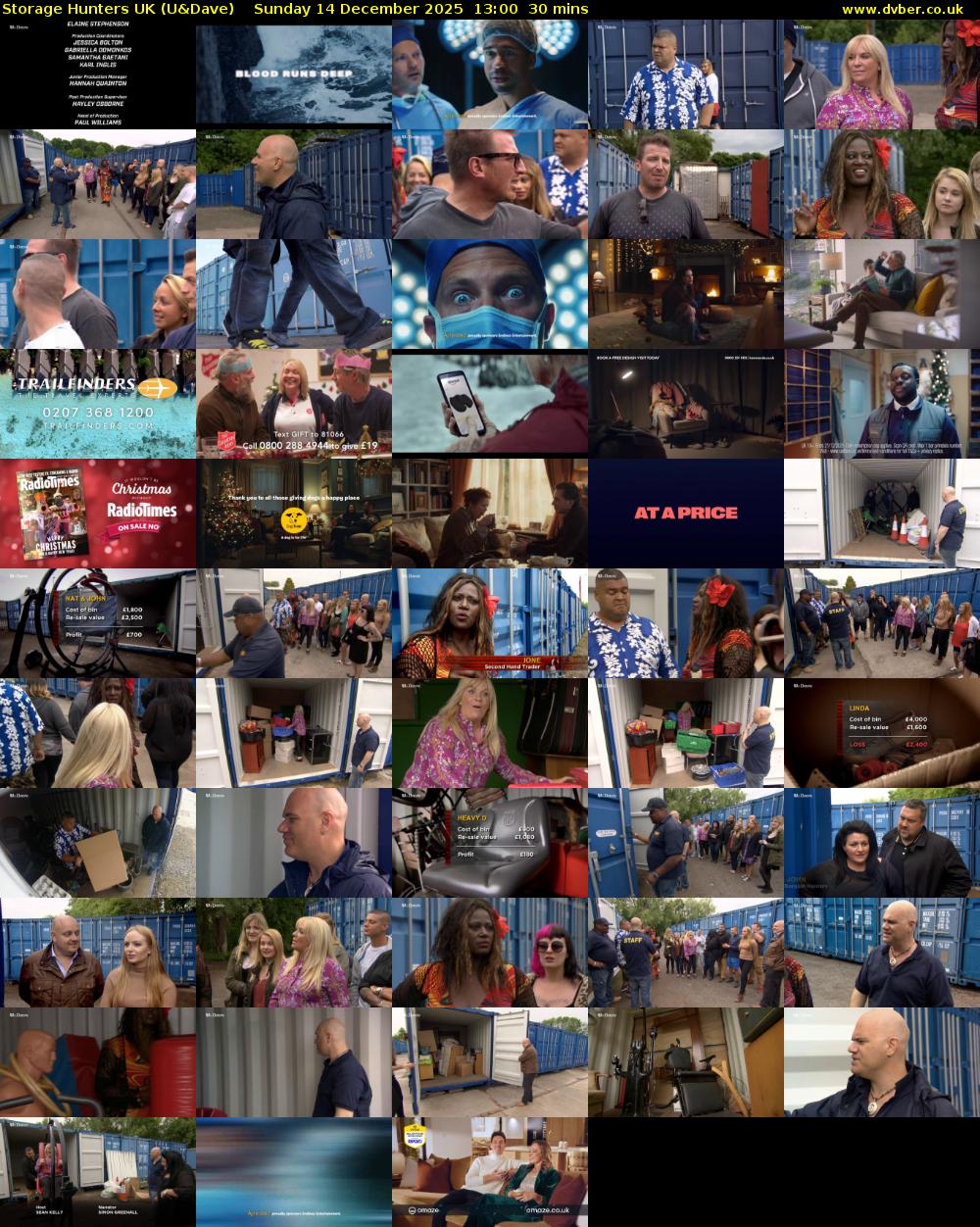 Storage Hunters UK (U&Dave) Sunday 14 December 2025 13:00 - 13:30
