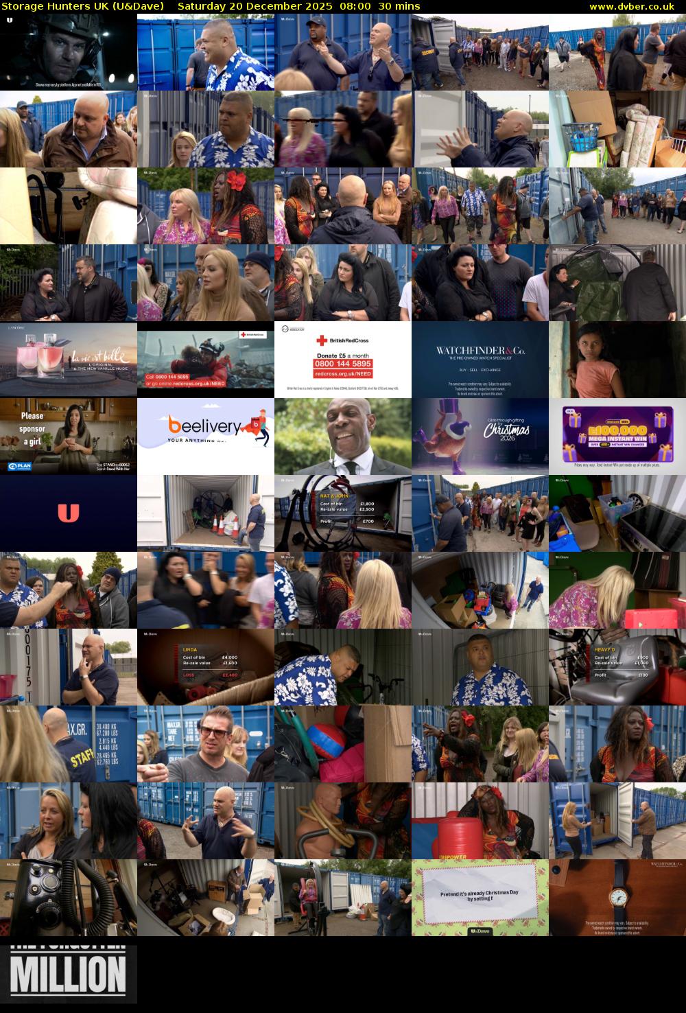 Storage Hunters UK (U&Dave) Saturday 20 December 2025 08:00 - 08:30