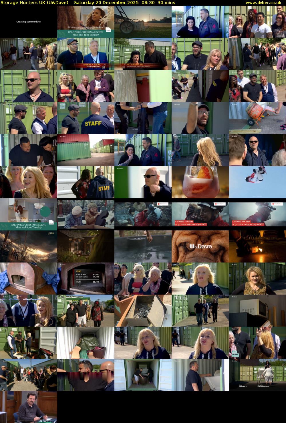 Storage Hunters UK (U&Dave) Saturday 20 December 2025 08:30 - 09:00