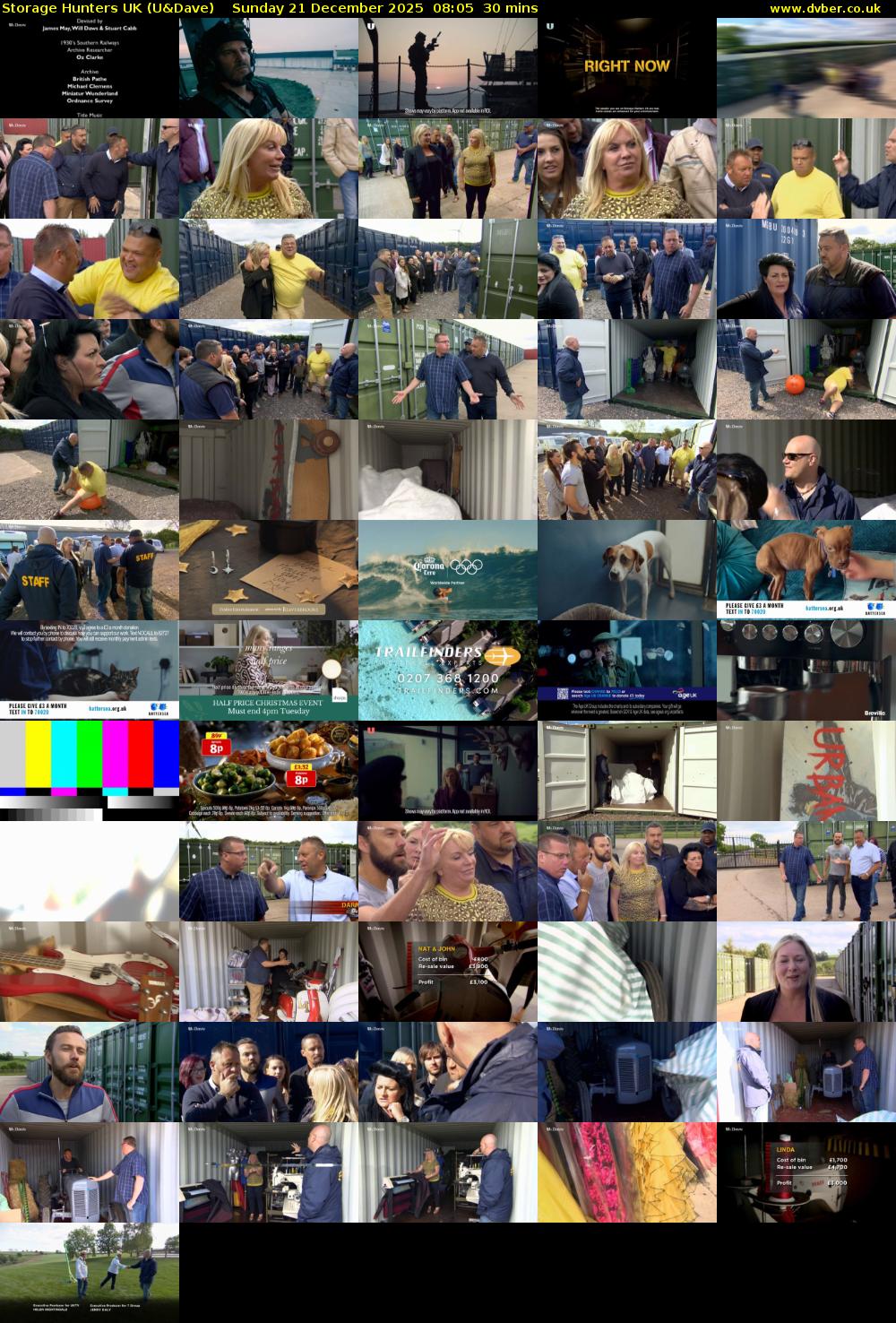 Storage Hunters UK (U&Dave) Sunday 21 December 2025 08:05 - 08:35