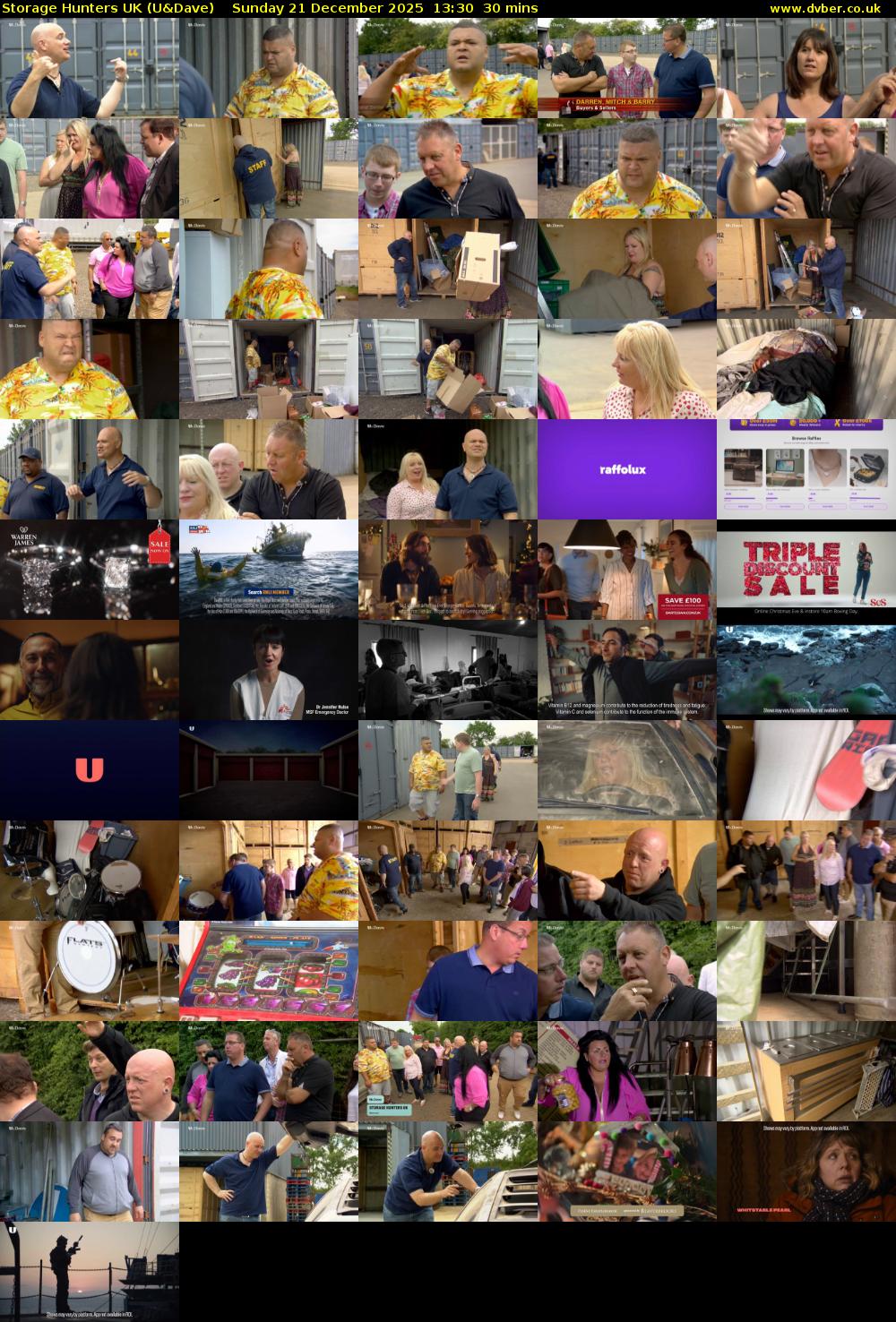 Storage Hunters UK (U&Dave) Sunday 21 December 2025 13:30 - 14:00