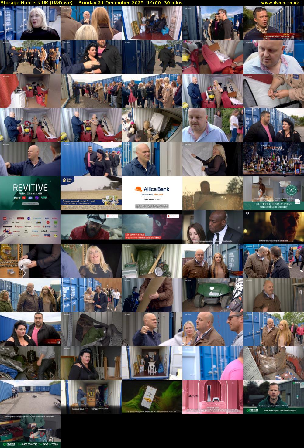 Storage Hunters UK (U&Dave) Sunday 21 December 2025 14:00 - 14:30