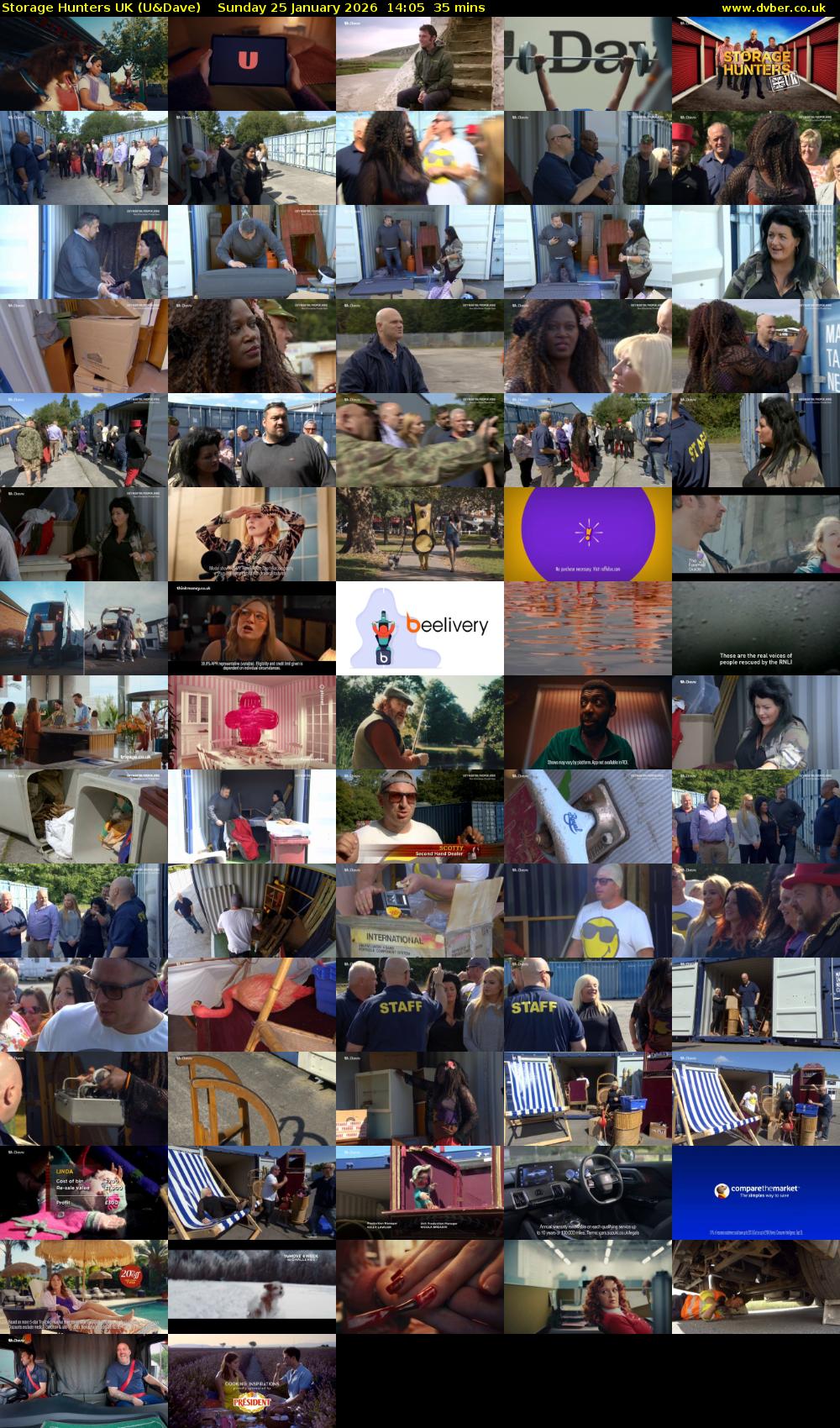 Storage Hunters UK (U&Dave) Sunday 25 January 2026 14:05 - 14:40