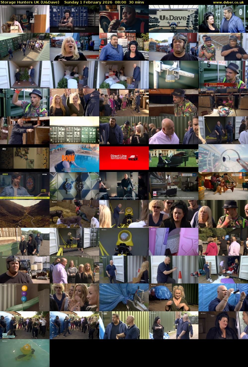 Storage Hunters UK (U&Dave) Sunday 1 February 2026 08:00 - 08:30