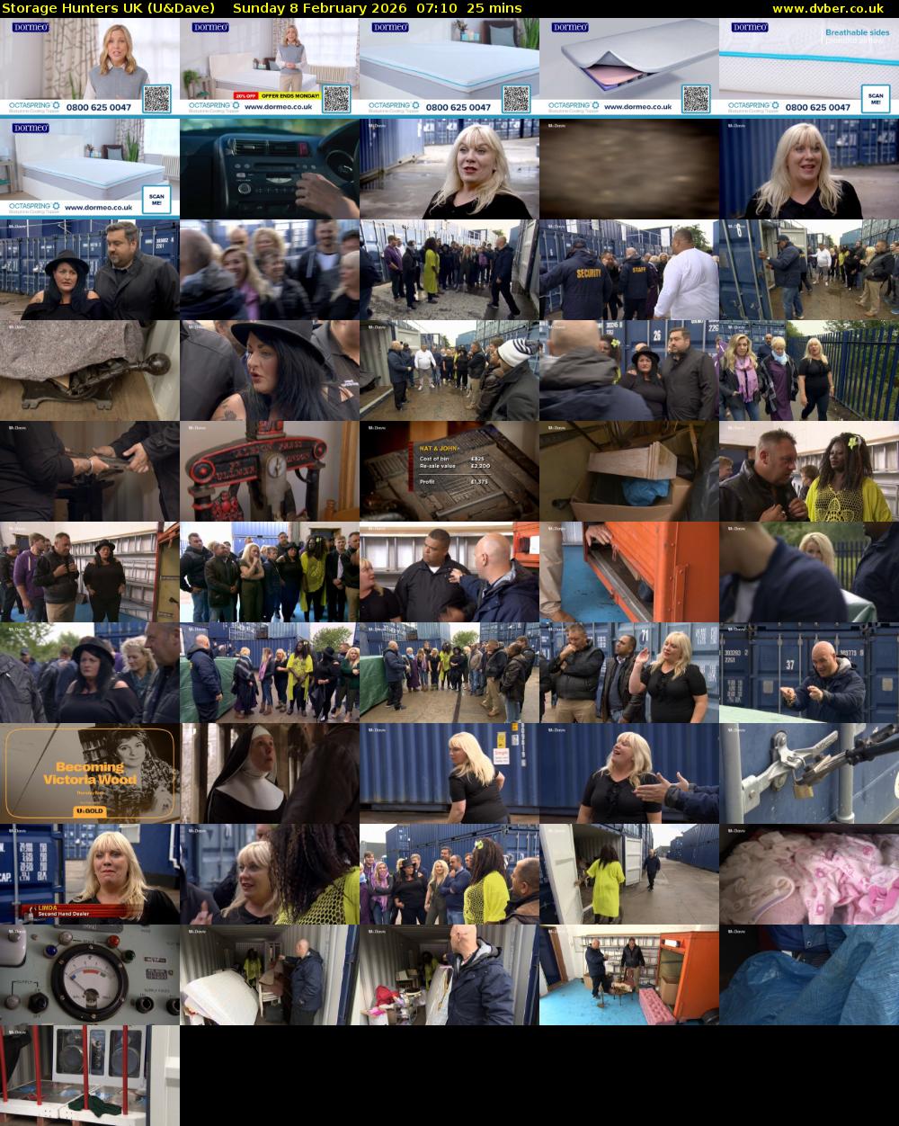 Storage Hunters UK (U&Dave) Sunday 8 February 2026 07:10 - 07:35