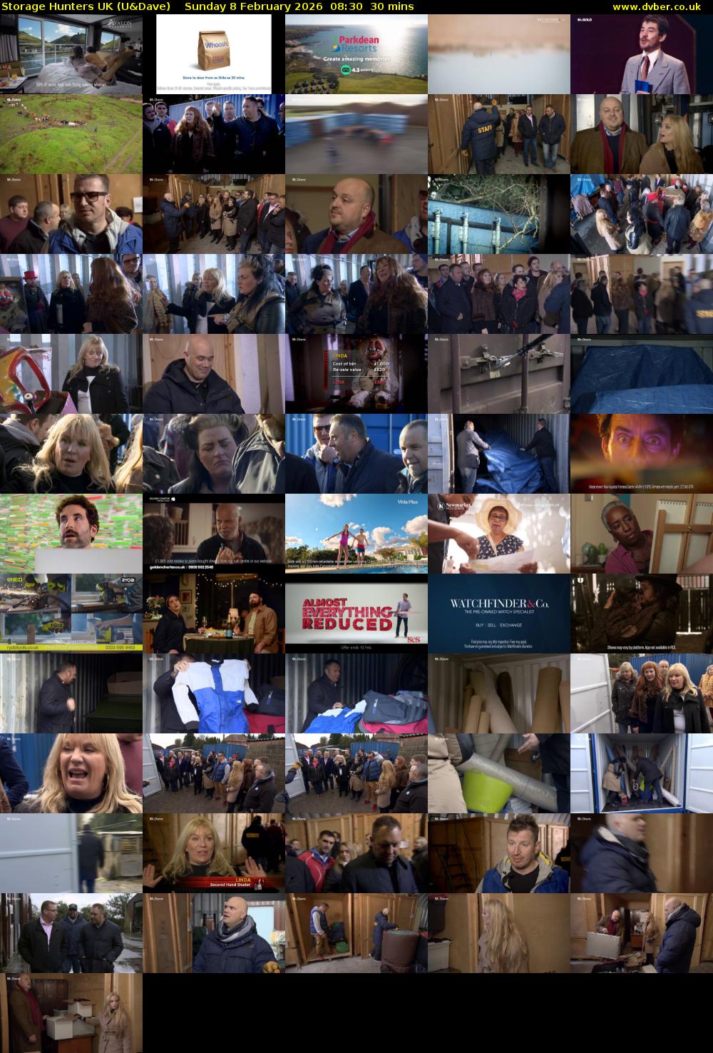 Storage Hunters UK (U&Dave) Sunday 8 February 2026 08:30 - 09:00