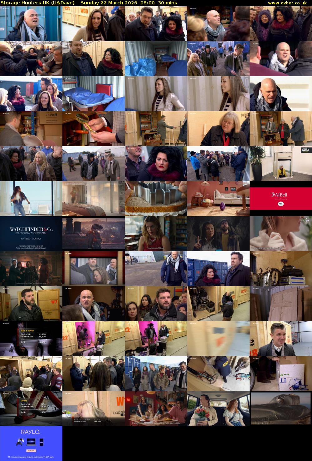 Storage Hunters UK (U&Dave) Sunday 22 March 2026 08:00 - 08:30