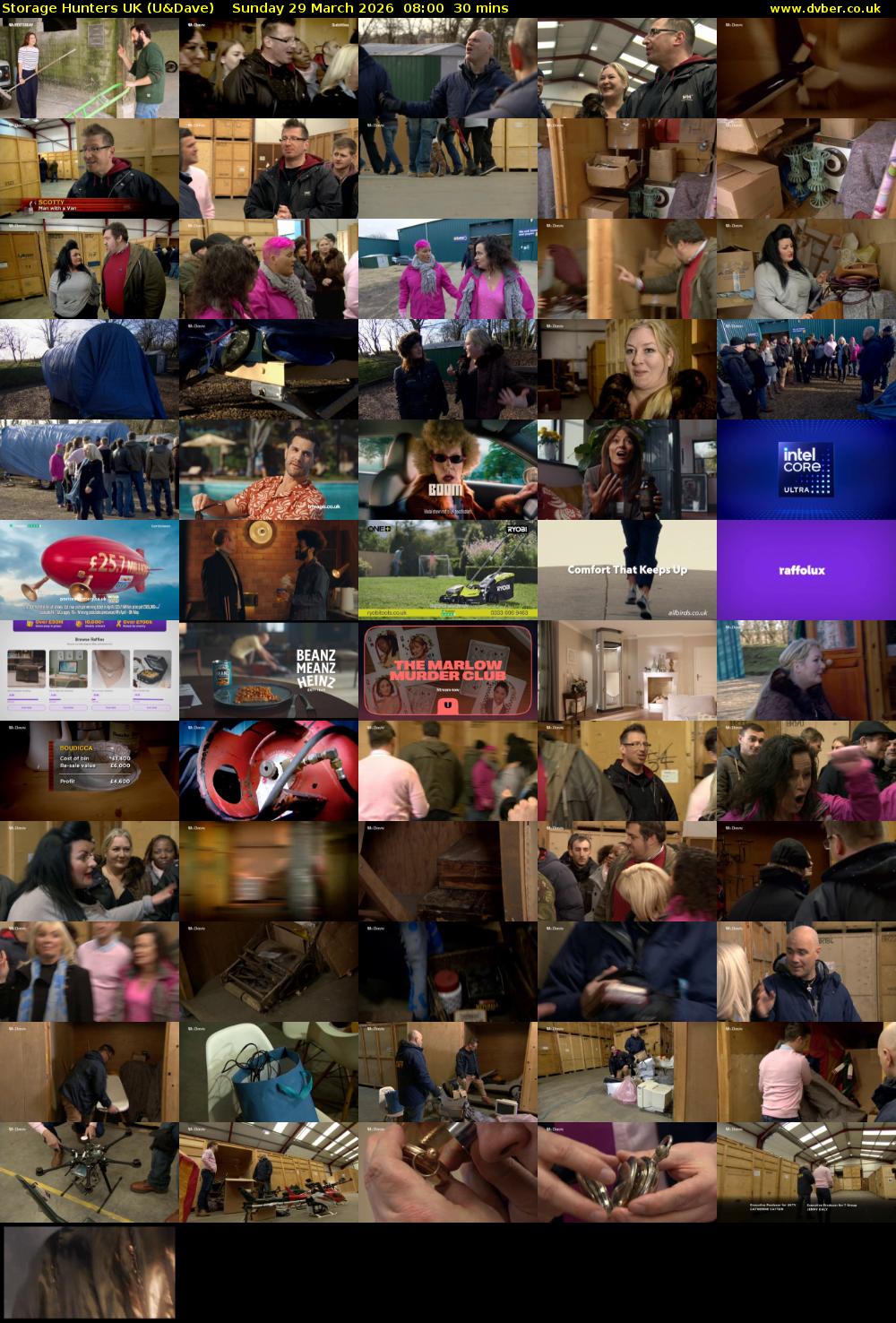 Storage Hunters UK (U&Dave) Sunday 29 March 2026 08:00 - 08:30