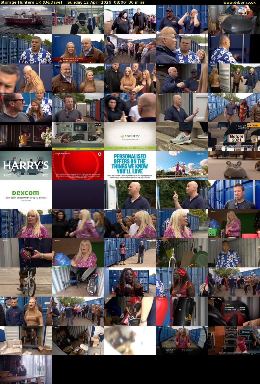 Storage Hunters UK (U&Dave) Sunday 12 April 2026 08:00 - 08:30