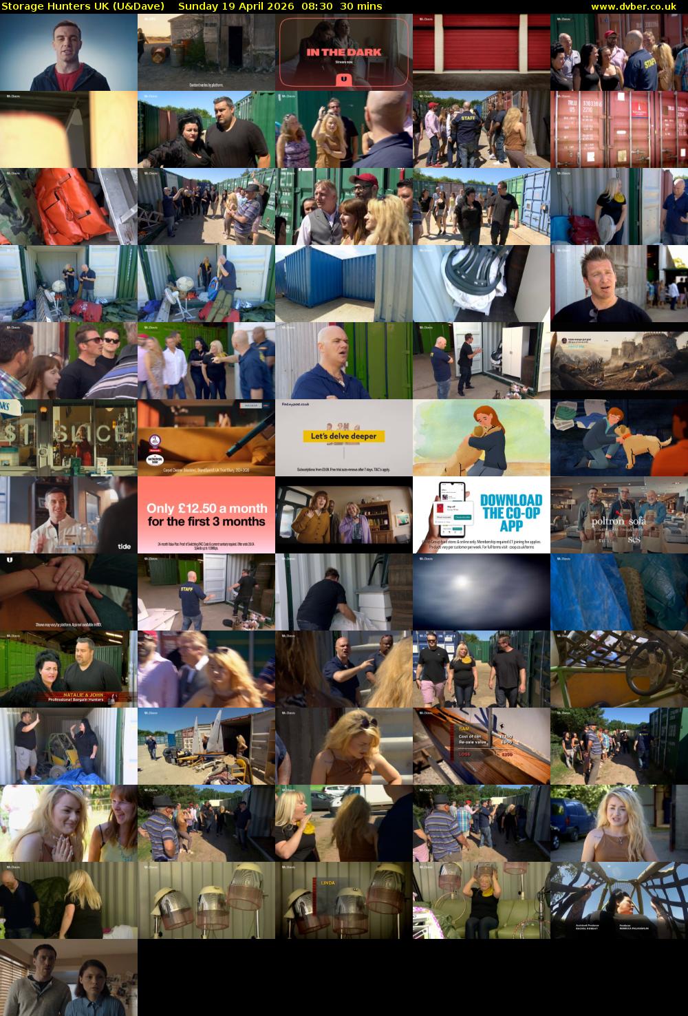 Storage Hunters UK (U&Dave) Sunday 19 April 2026 08:30 - 09:00