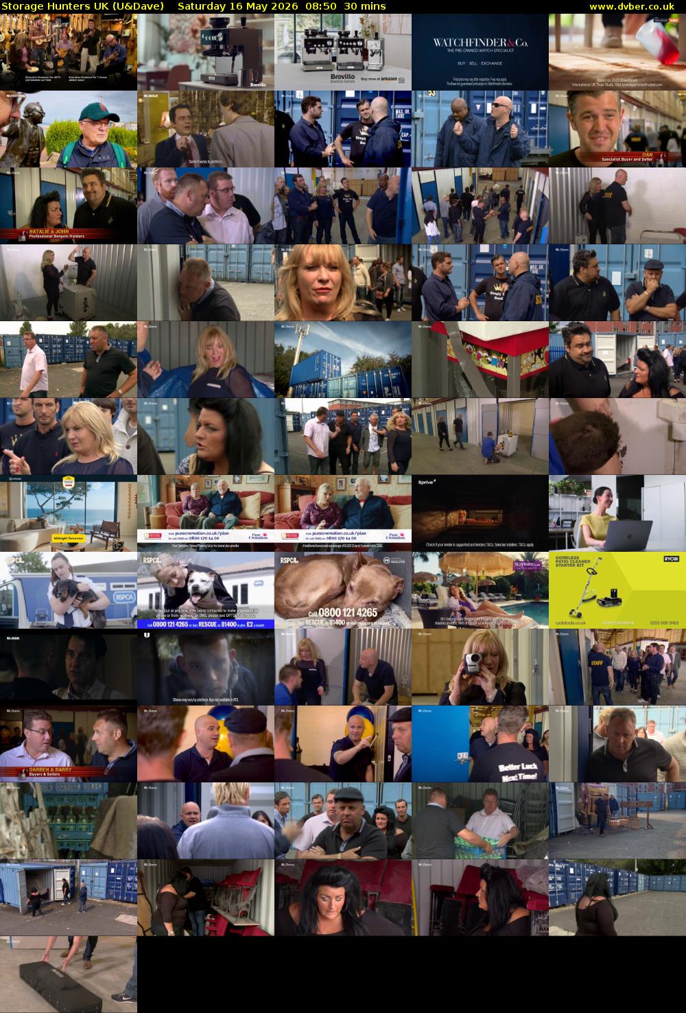 Storage Hunters UK (U&Dave) Saturday 16 May 2026 08:50 - 09:20