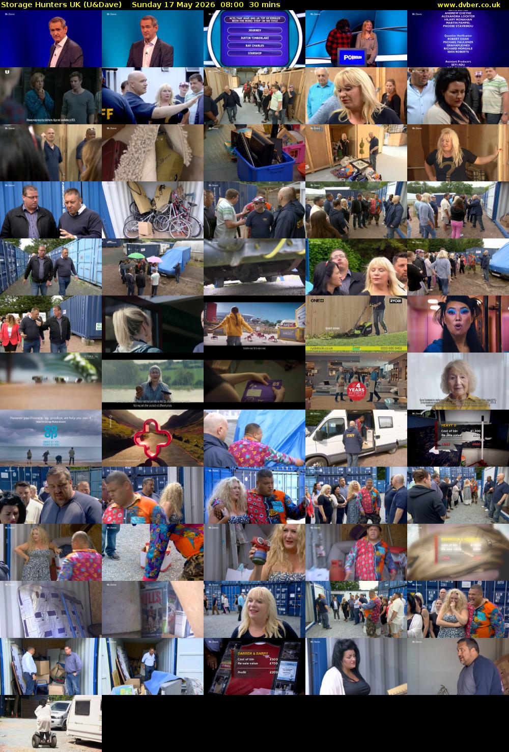 Storage Hunters UK (U&Dave) Sunday 17 May 2026 08:00 - 08:30