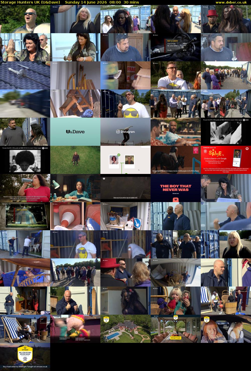 Storage Hunters UK (U&Dave) Sunday 14 June 2026 08:00 - 08:30