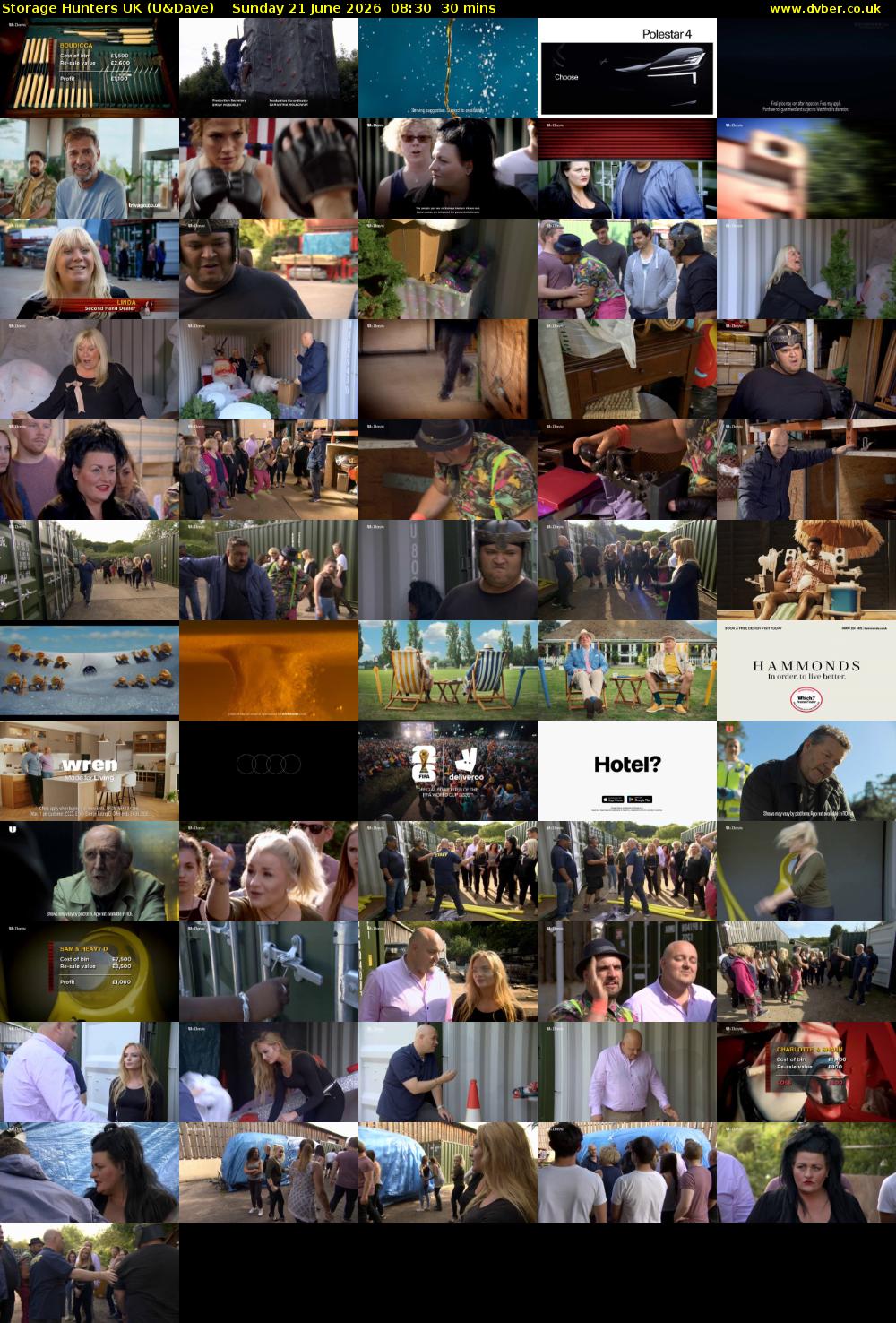 Storage Hunters UK (U&Dave) Sunday 21 June 2026 08:30 - 09:00